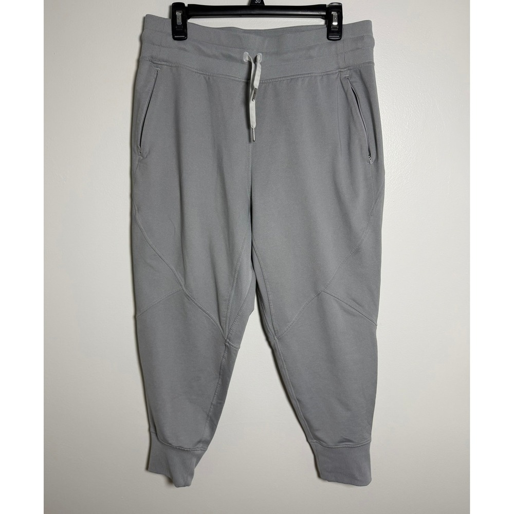 Lululemon Scuba High Rise Jogger Grey Fleece Sweatpants Size 12 Comfy